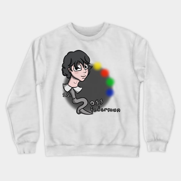 Ross Federman Colored Circle Crewneck Sweatshirt by The Cat that Draws